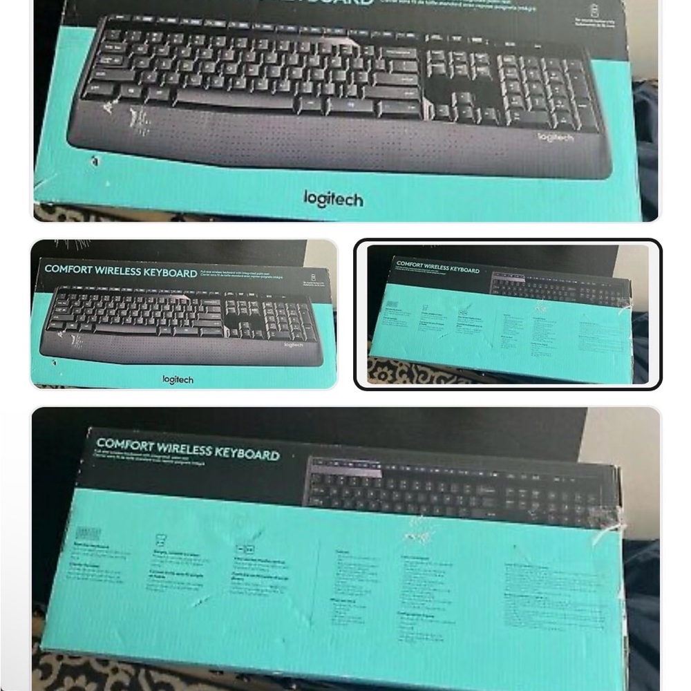Logitech Wireless Keyboard & mouse combo set NIB comfort MK 335